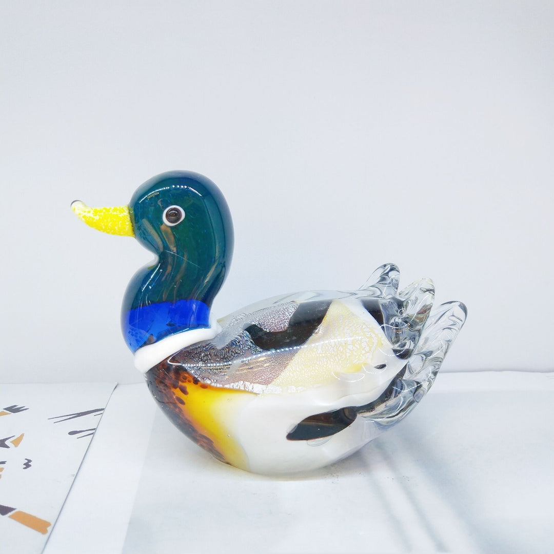 Creative Mandarin Duck Ancient Method Glass Decoration