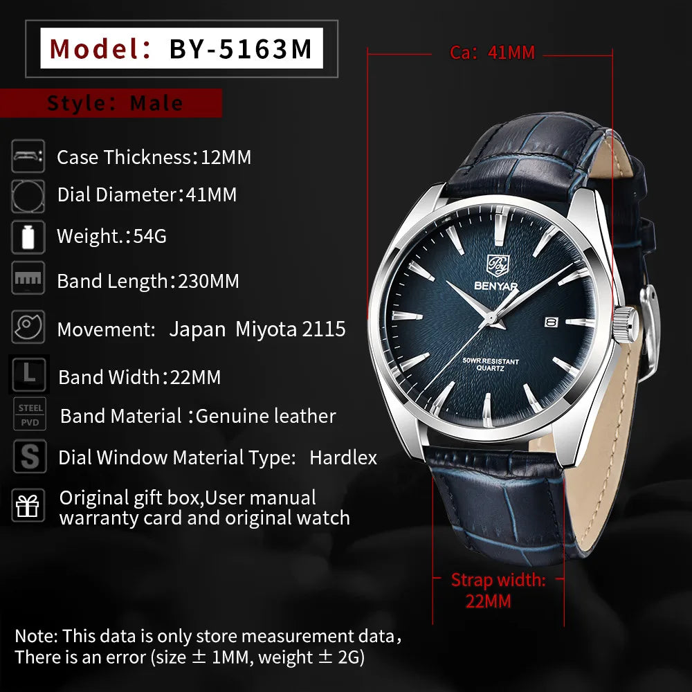 Luxury Men's Quartz Watch