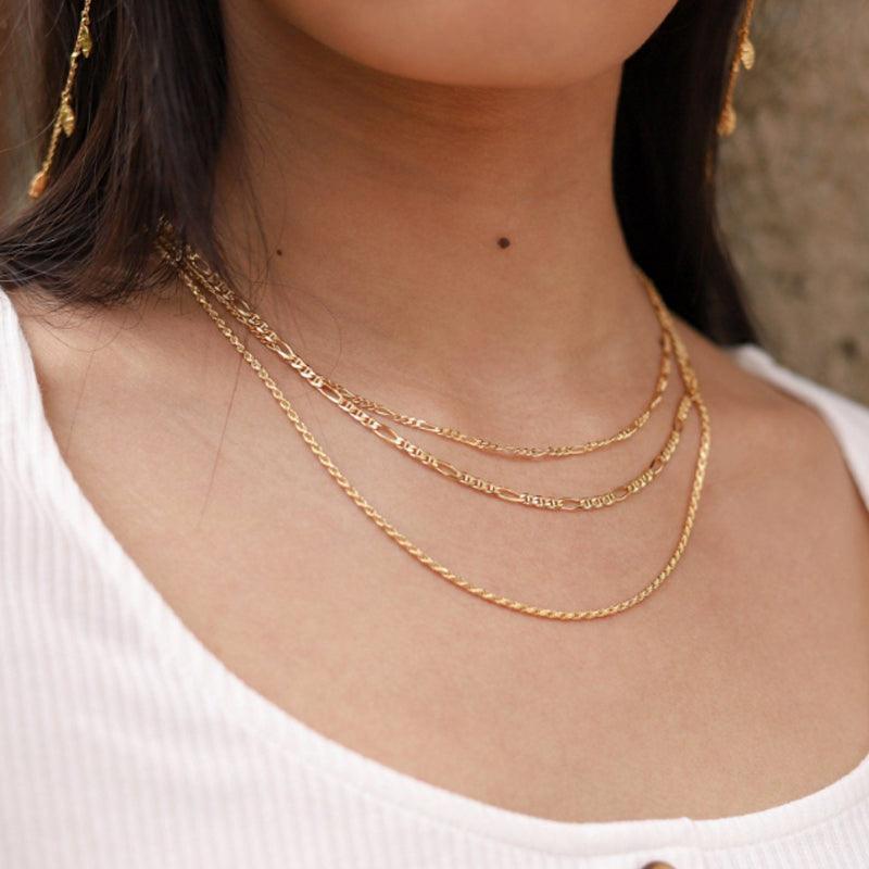 925 Sterling Silver Harbor Style Fried Dough Twists Necklace - Trendha