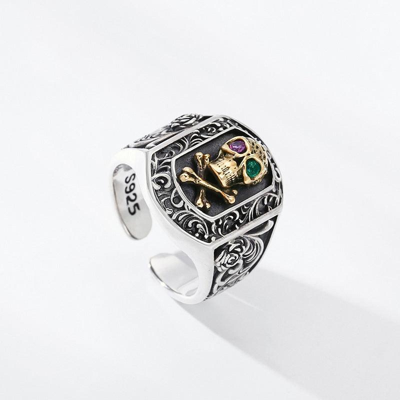 925 Sterling Silver Skull Ring For Men And Women - Trendha