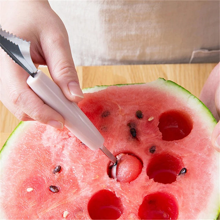 Stainless Steel Melon Scooper and Carving Knife