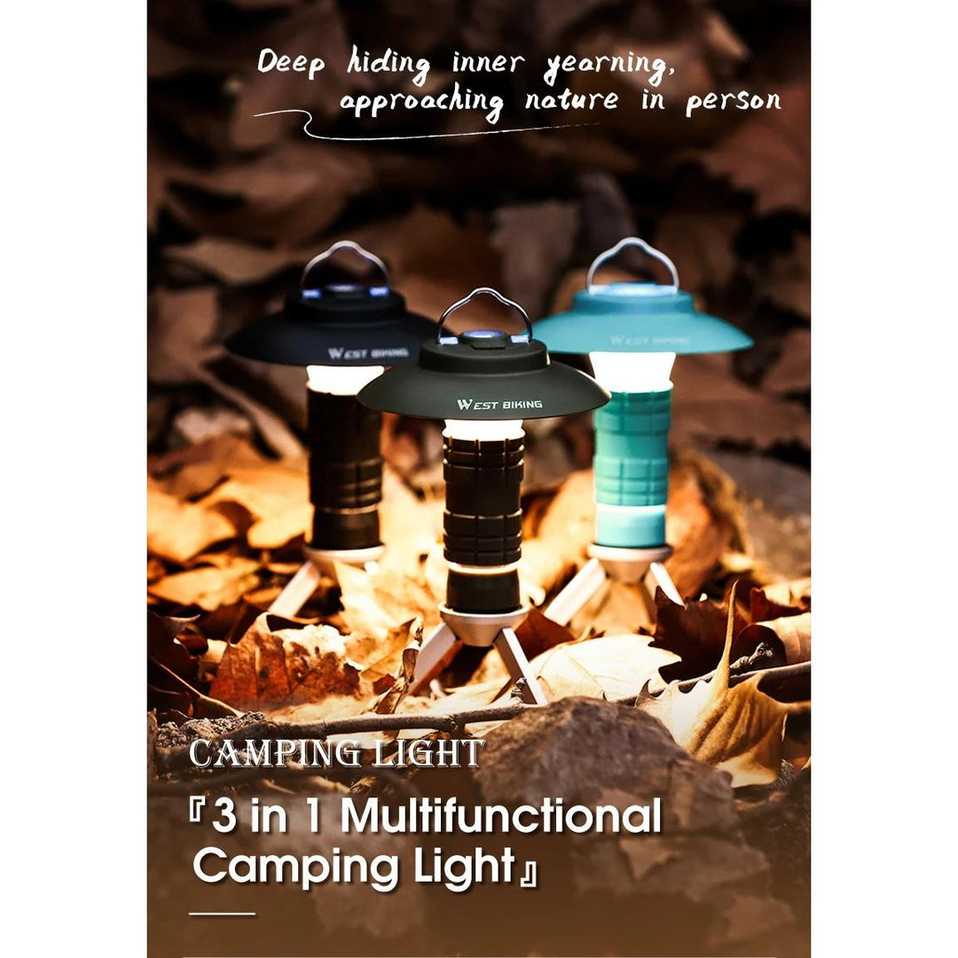 Rechargeable Magnetic Outdoor Camping Lantern - Portable LED Light for Camping & Hiking