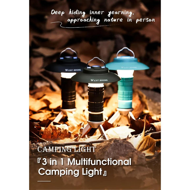 Rechargeable Magnetic Outdoor Camping Lantern - Portable LED Light for Camping & Hiking
