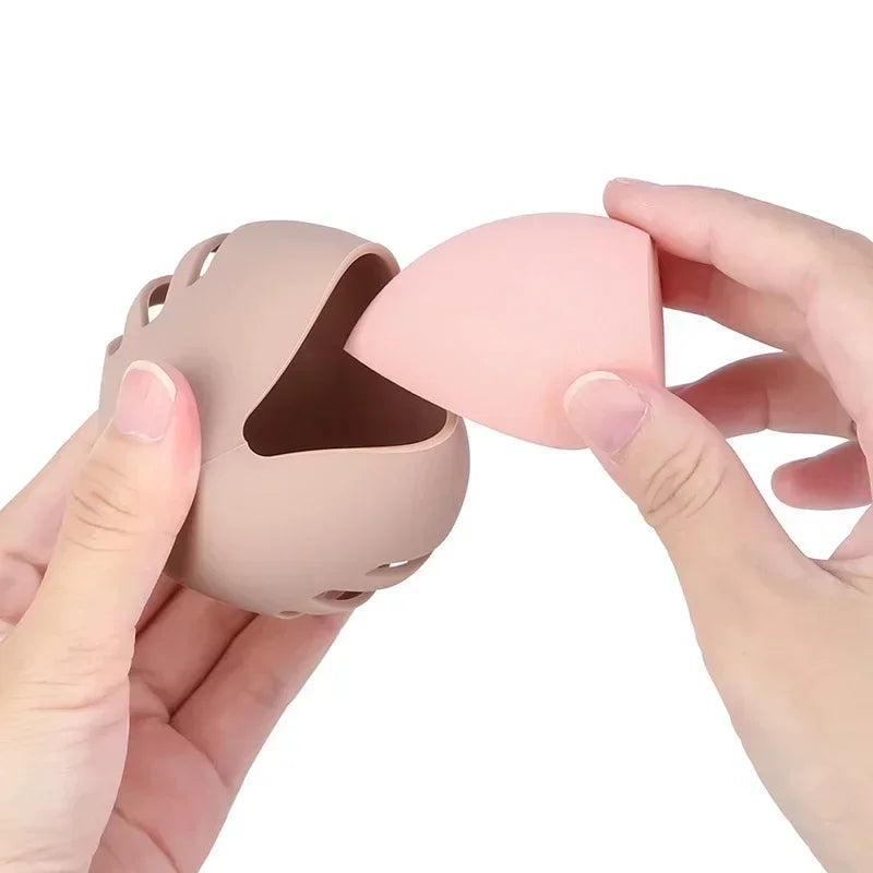 Eco-Friendly Silicone Makeup Sponge Holder