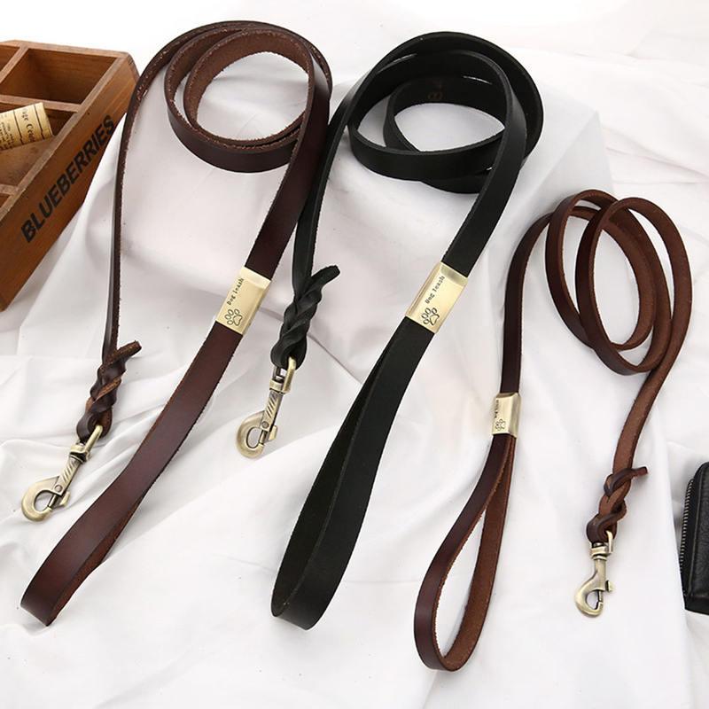 Heavy-Duty Leather Dog Leash