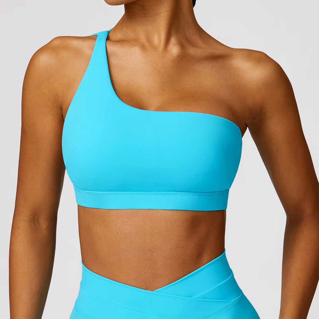 One Shoulder Sports Bra