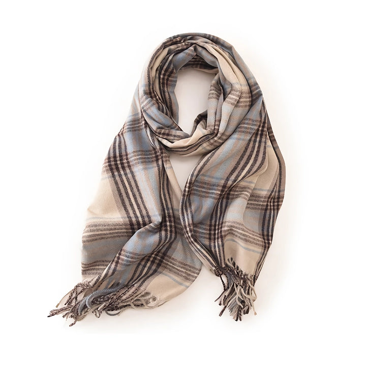 Imitation Cashmere Plaid Winter Scarf