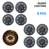 color: Warm Light-8 PCS