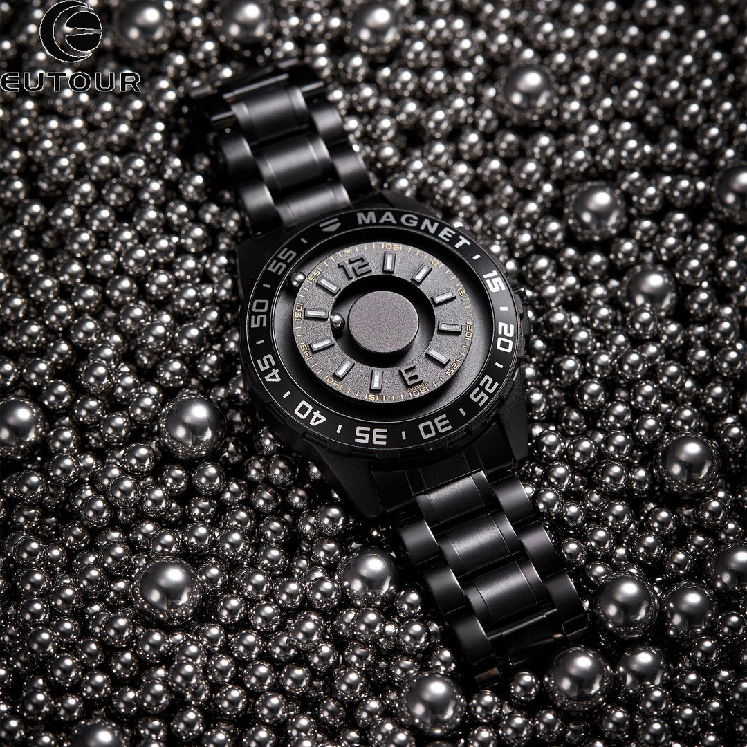 Innovative Magnetic Metal Watch Men&