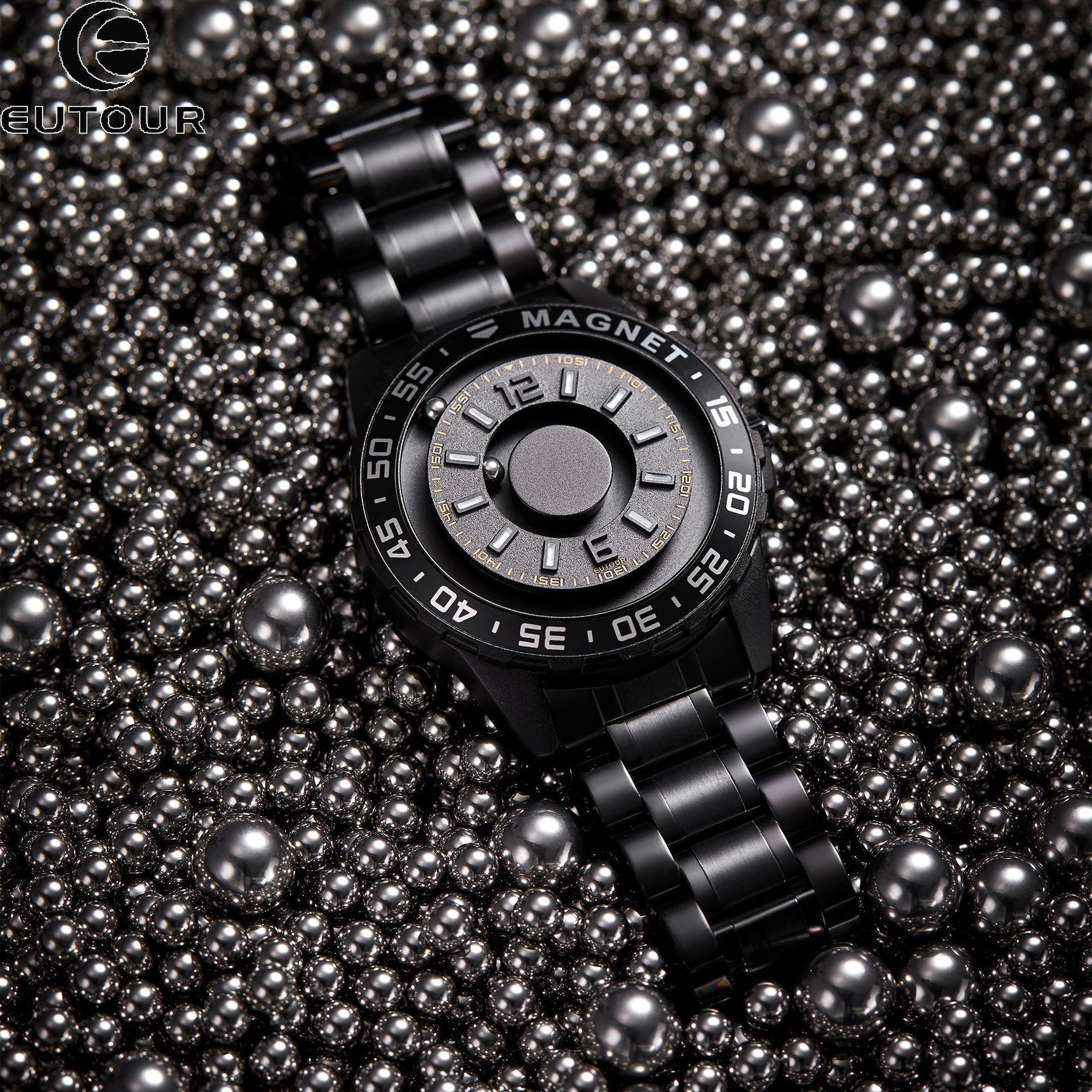 Innovative Magnetic Metal Watch Men&