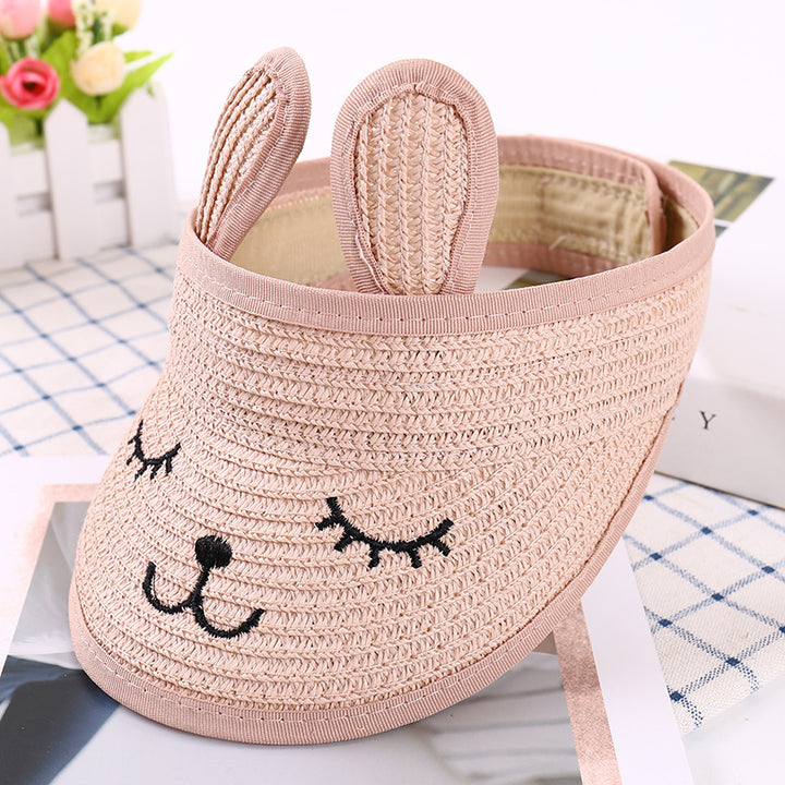 Cute Rabbit Straw Cap Hat for Kids