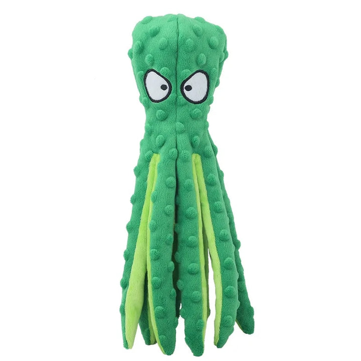 Interactive Octopus Plush Squeak Toy for Dogs