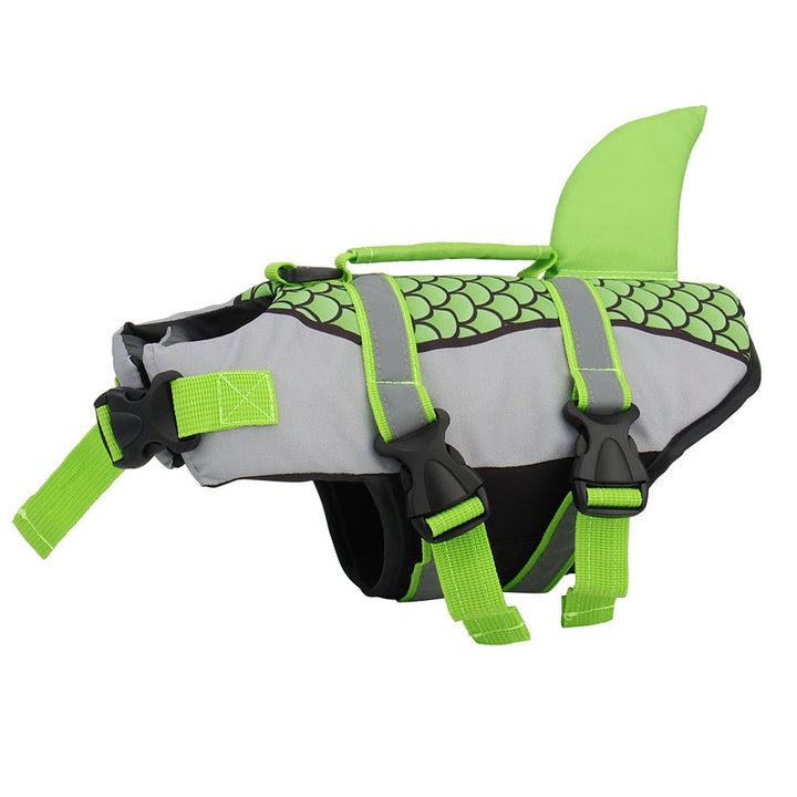 Swim Pet Dog Life Jacket Vest Clothes Life Vest Collar Harness Pets Swimming Summer Swimwear Scales Shark Pet Products