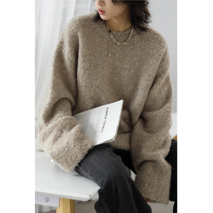 Cozy Autumn Loose Knit Hollow Out Sweater