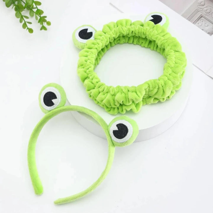Funny Frog Elastic Headband | Cute Wide-brimmed Hairband for Women and Girls