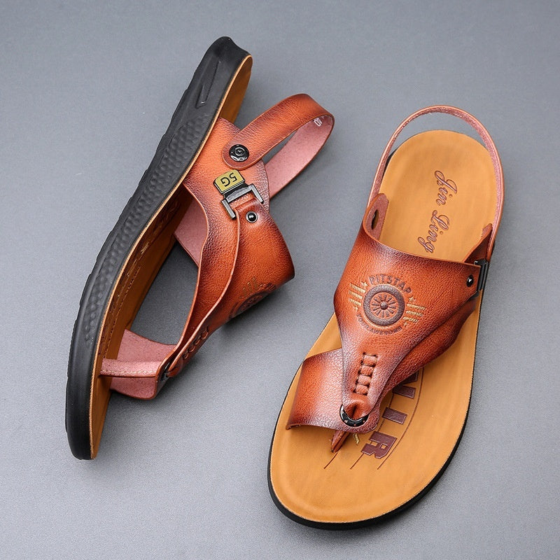 Dual-use Driving Casual Non-slip Wear-resistant Sandals For Men