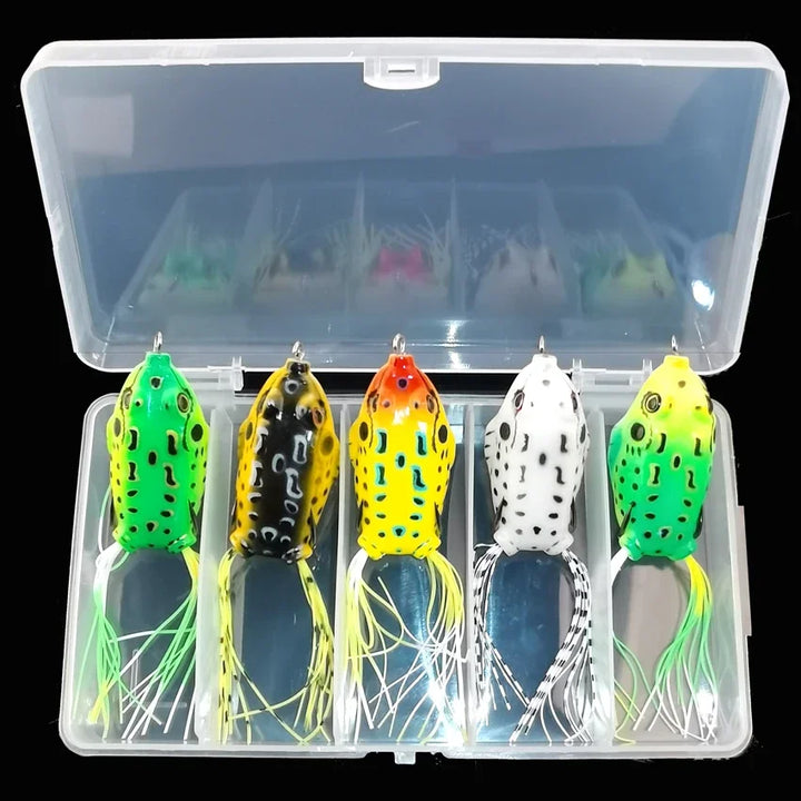 Topwater Frog Soft Lure Set