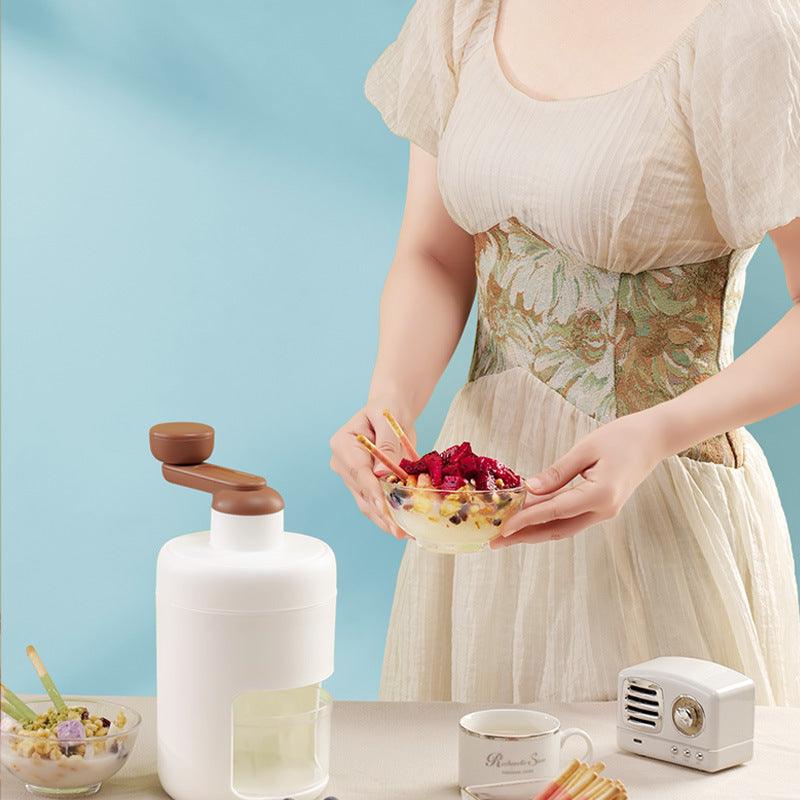 Kitchen Hand Block Shaving Machine Household Small Ice Maker Slush Machine Ice Breaking Artifact Soft Ice Ice Crusher Stall - Trendha