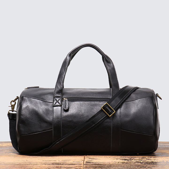 Men's Genuine Leather Portable Travel Bag