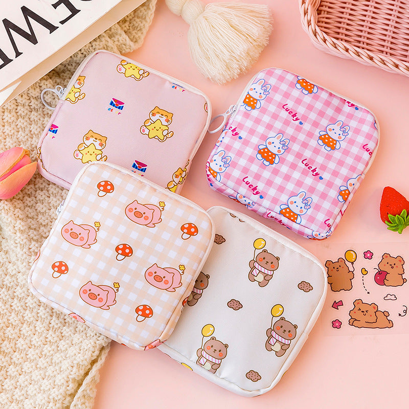 Kawaii Bear-Themed Multi-Use Organizer for Cosmetics and Sanitary Products