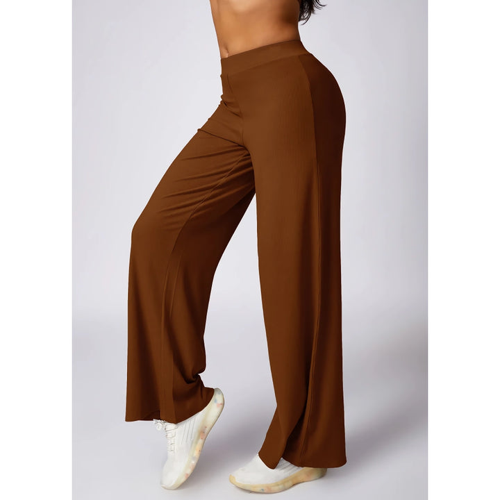 High Waist Ribbed Flare Leggings