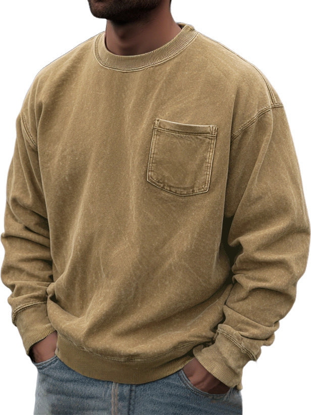 Men's Pullover Round Neck Long Sleeves Sweater