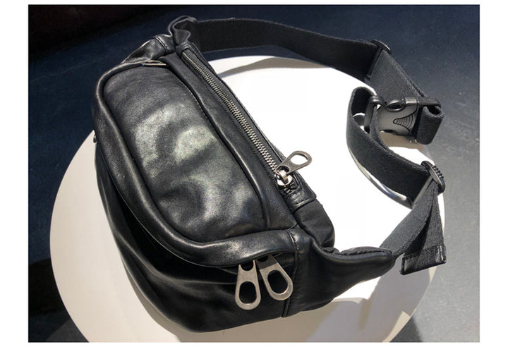 New Vintage Cowhide Cross-body Bag For Men
