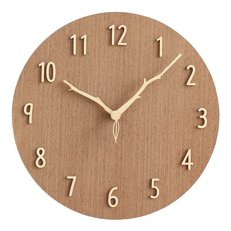 Creative Mute Wooden Wall Clock