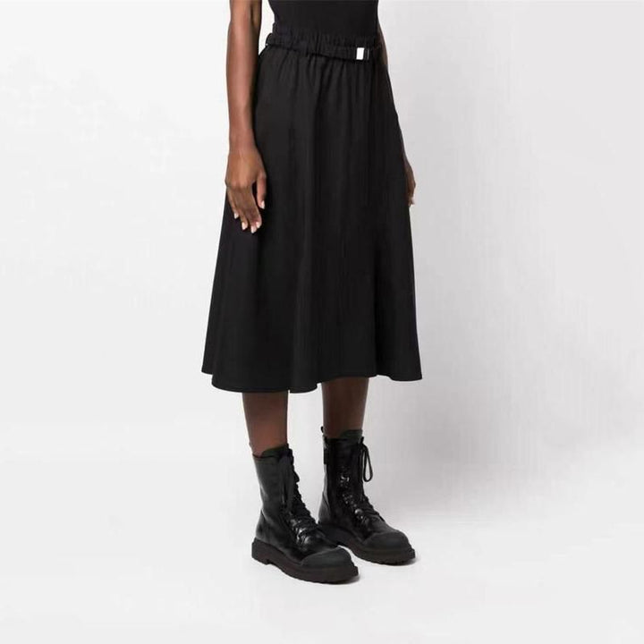 Elegant Wool Midi Skirt for Women