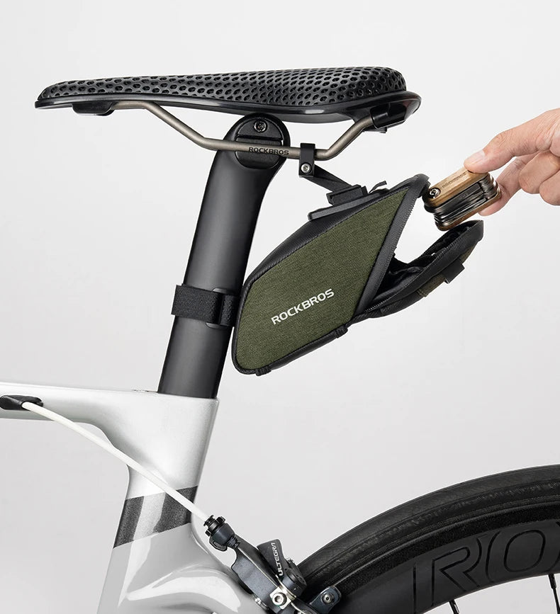 Compact Waterproof Bicycle Saddle Bag