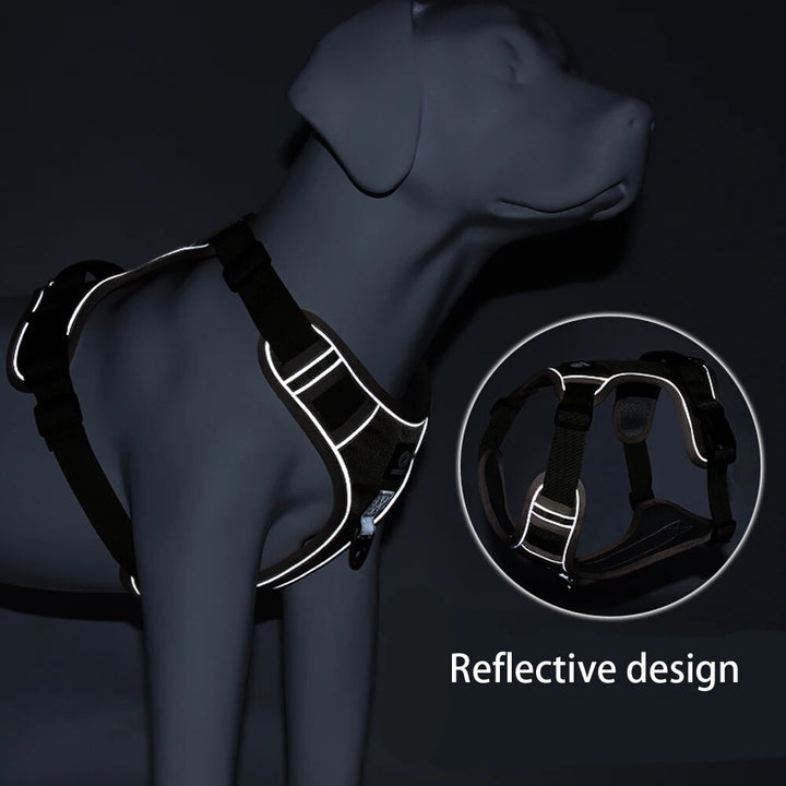 No Pull Reflective Dog Harness Vest with Control Handle