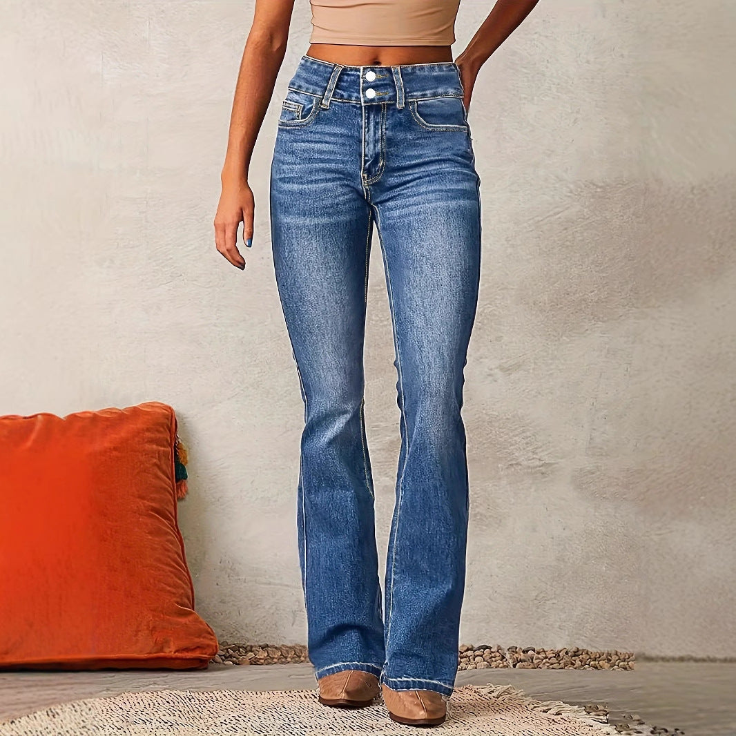 New Washed Street Skinny Retro Stretch Jeans Women&