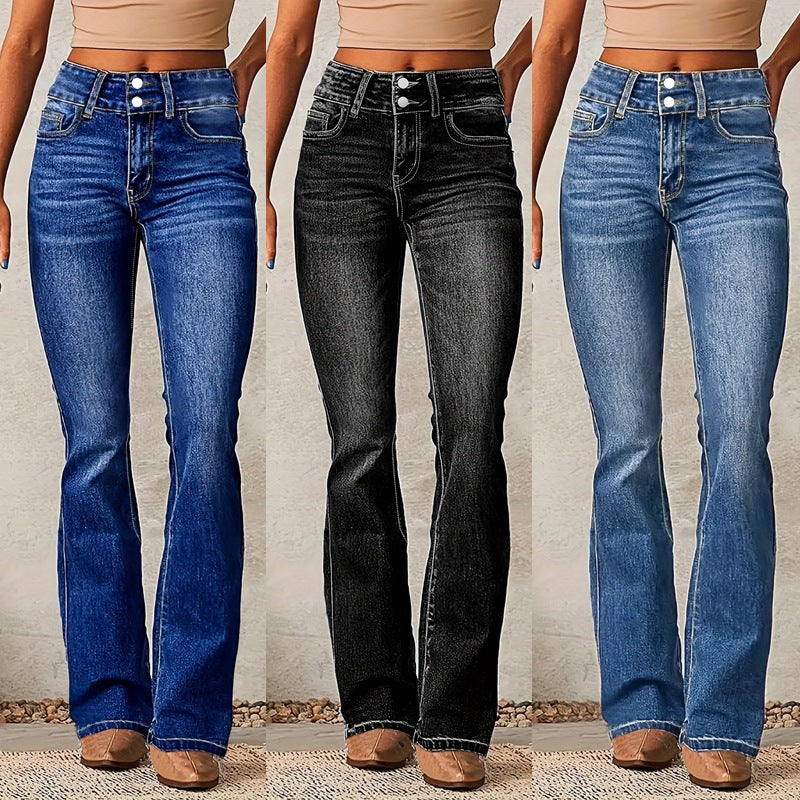 New Washed Street Skinny Retro Stretch Jeans Women&