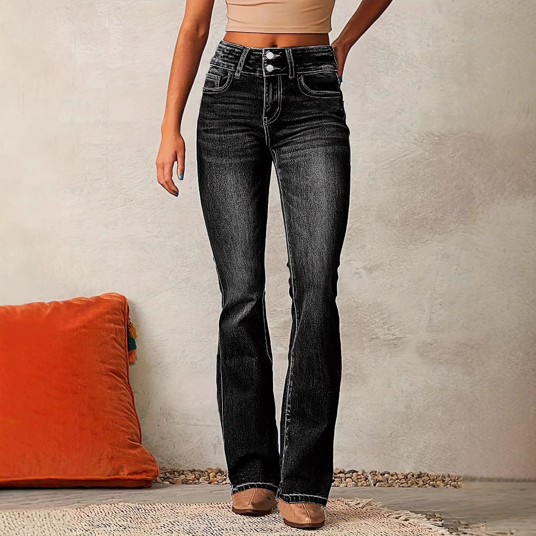 New Washed Street Skinny Retro Stretch Jeans Women&