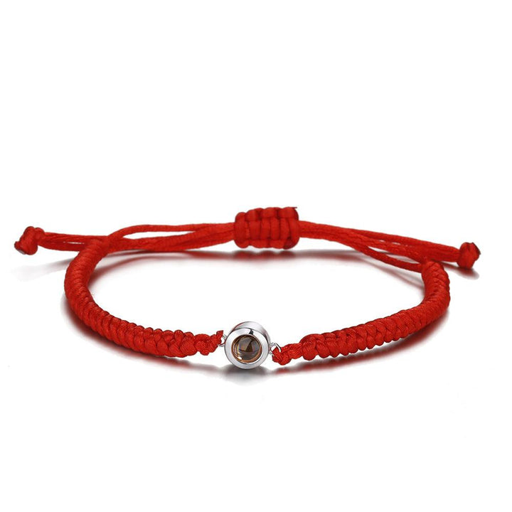 A Pair Of Braided Red And Black Rainbow Hand Ropes - Trendha