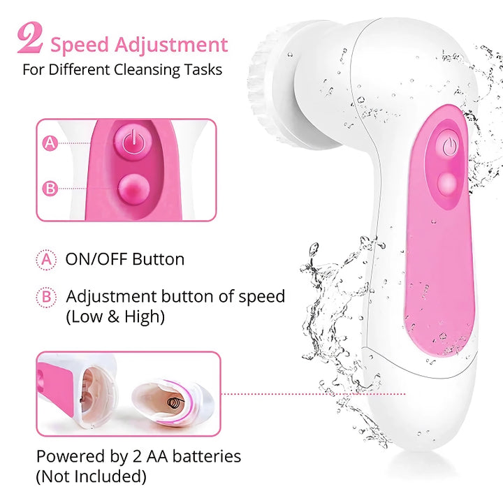 5-in-1 Electric Facial Cleanser and Pore Cleaner