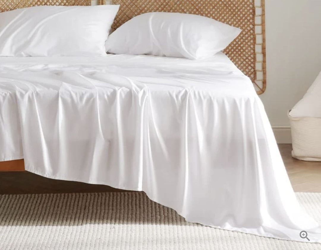 Bamboo Fiber Bed Sheet Fitted Sheet Pillowcase Four-piece Set