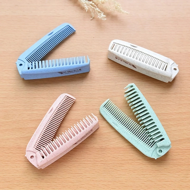 Portable Folding Anti-Static Hair Brush and Comb