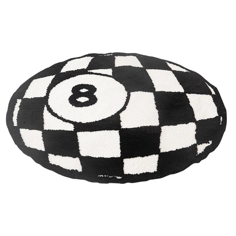 Billiards 8 Ball Tufted Area Rug