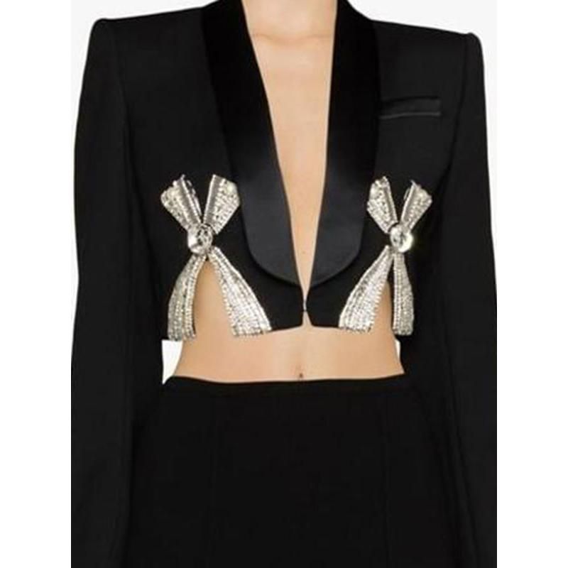 Chic Shawl Collar Blazer & Skirt Set for Women