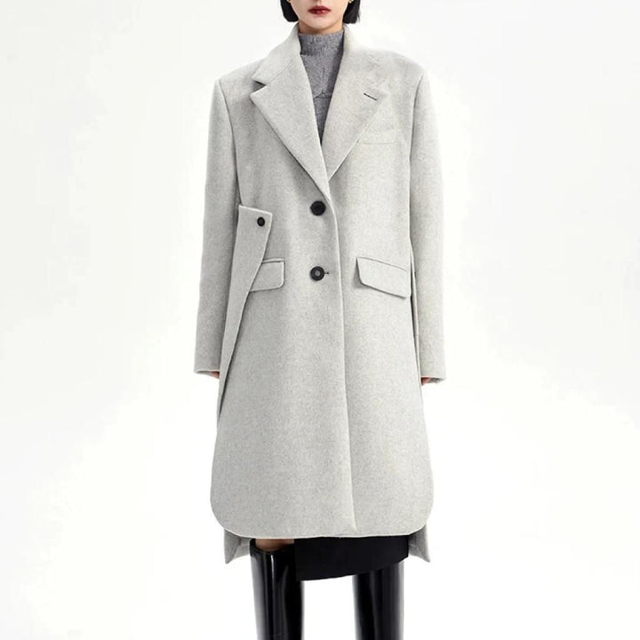 Women's Wool Light Gray Coat
