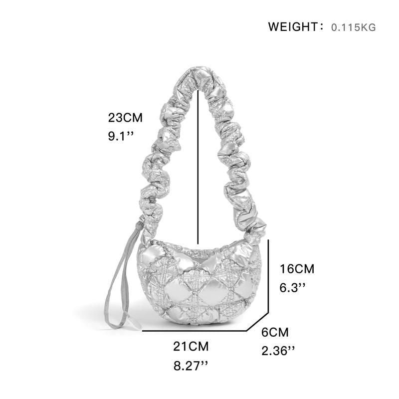 Fashion Silver Crossbody Shoulder Bag