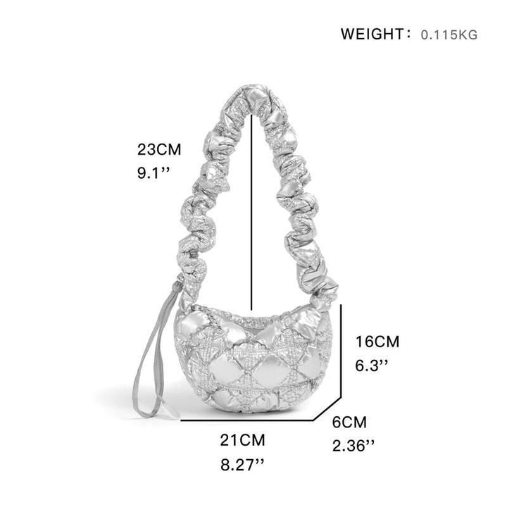 Fashion Silver Crossbody Shoulder Bag