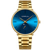 Color: Gold Strap Blue Face