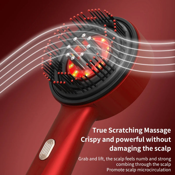 Electric Massage Comb with Red Light Therapy