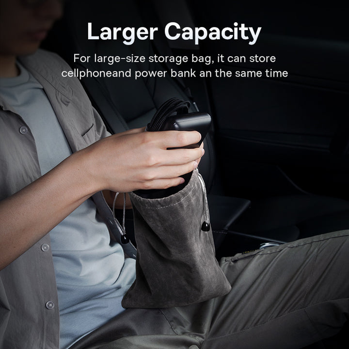 Portable Car Storage Bag for Phone, Cables, and Accessories