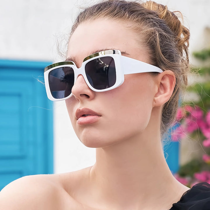 Luxury Oversized Square Sunglasses with UV400 Protection