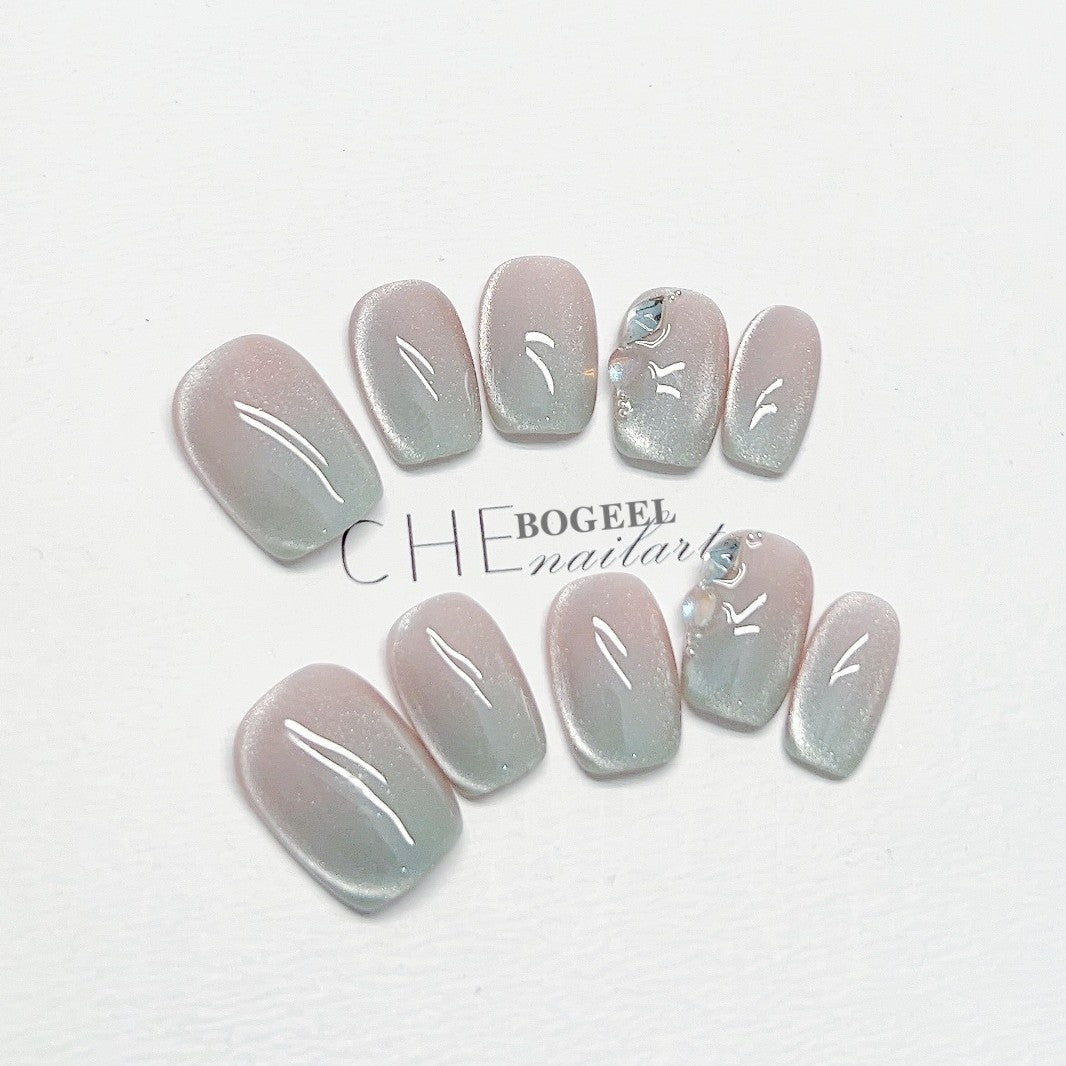 Gradient Coloring Watermelon Nail Sticker