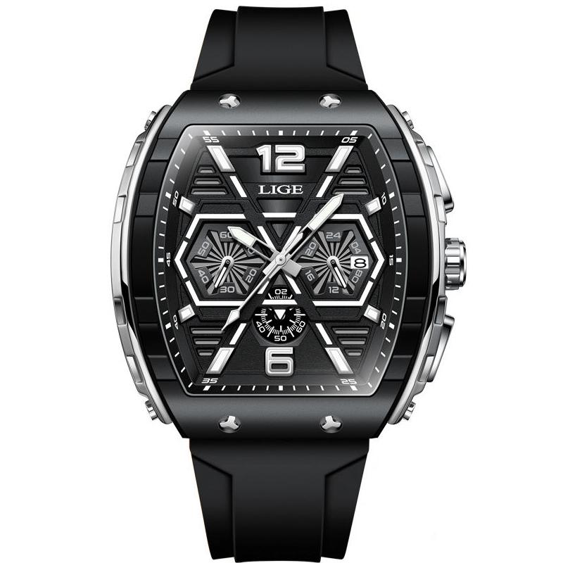 Luxury Square Waterproof Chronograph Watch