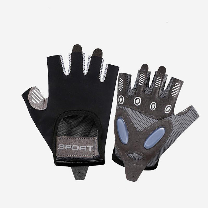 Multi-Purpose Fitness Gloves - Reflective, Non-Slip, Half-Finger Design for Gym, Yoga & Weight Lifting